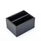 Dacasso Black Leatherette 10pc Coaster Holder A1326 - alternate 1